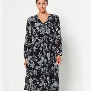 🌸Jason Wu Black Floral Dress (288)